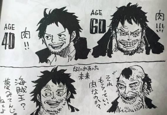 尾田细节路飞艾斯,尾田亲自手绘路飞