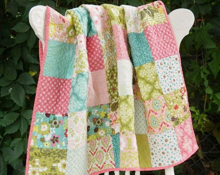 拼布方块床单制作教程,拼布床单手工制作大全