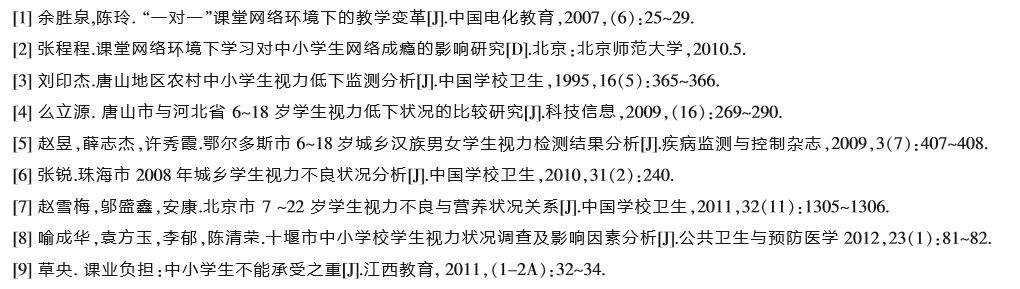 多媒体教学对学生视力的影响,学校ppt教学导致学生近视