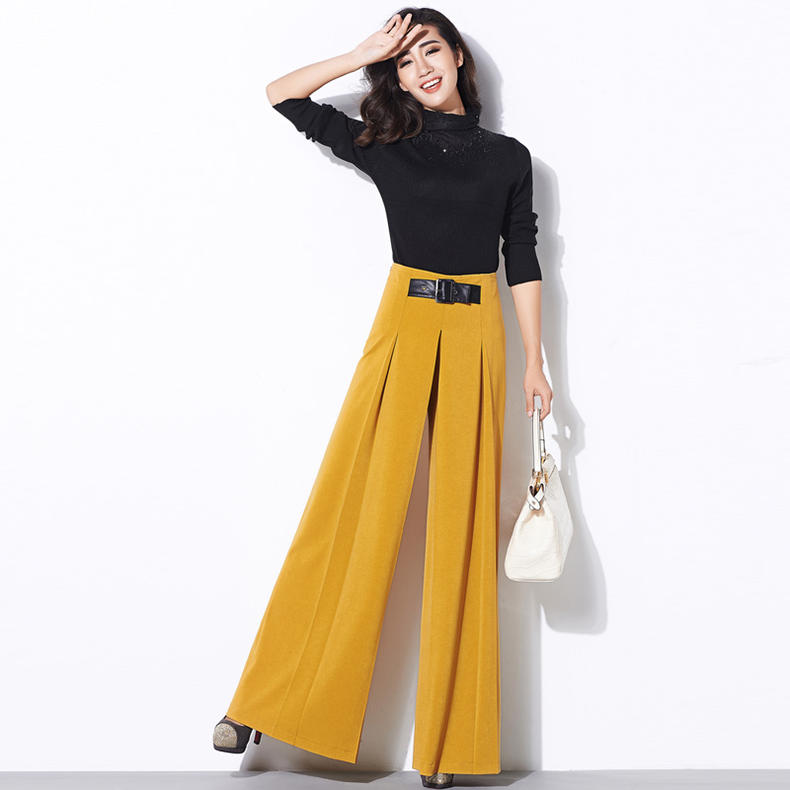 裙裤穿搭大码胖mm显瘦遮肉,设计感遮肉显瘦百搭裙裤女