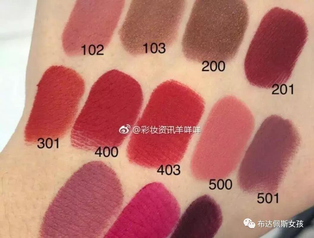 2018大热色口红,日杂风红棕色口红大牌