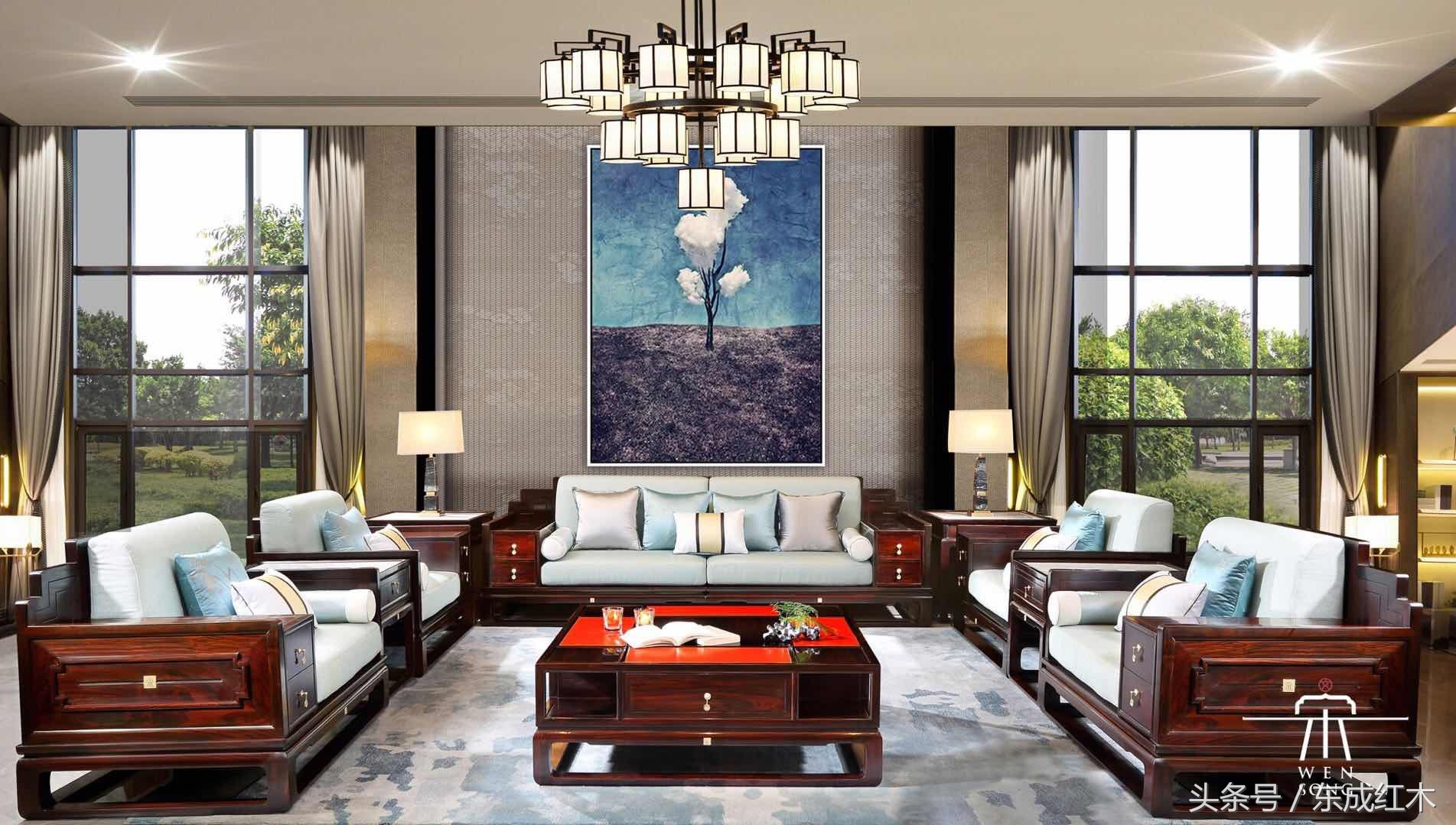 中式红木装修传承中式美学文化,红木家具与苏式园林