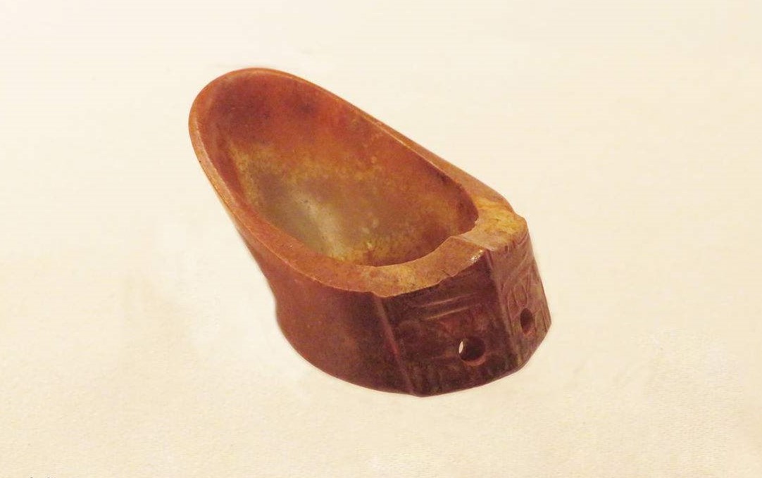 梵文玉扳指,竹刻玉扳指