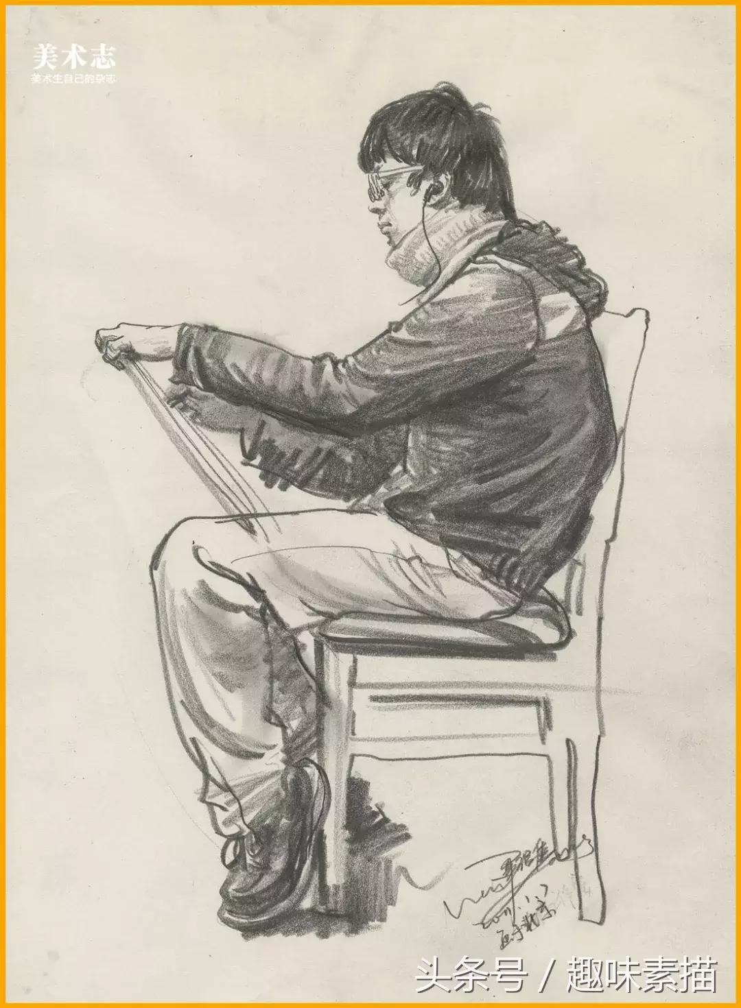 眼手脑同时运用实现高效学习,怎么把头发画的有层次速写