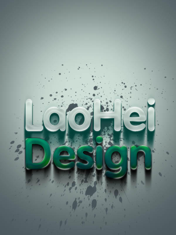 ps打造凹凸感极强文字,ps打造液态玻璃质感效果