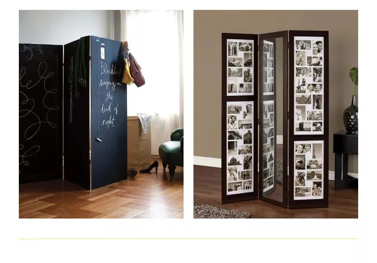 小区入门有个屏风,没有窗户的房间可以用屏风