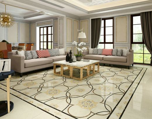 客厅瓷砖整体铺贴有坡度,客厅瓷砖斜着贴好吗