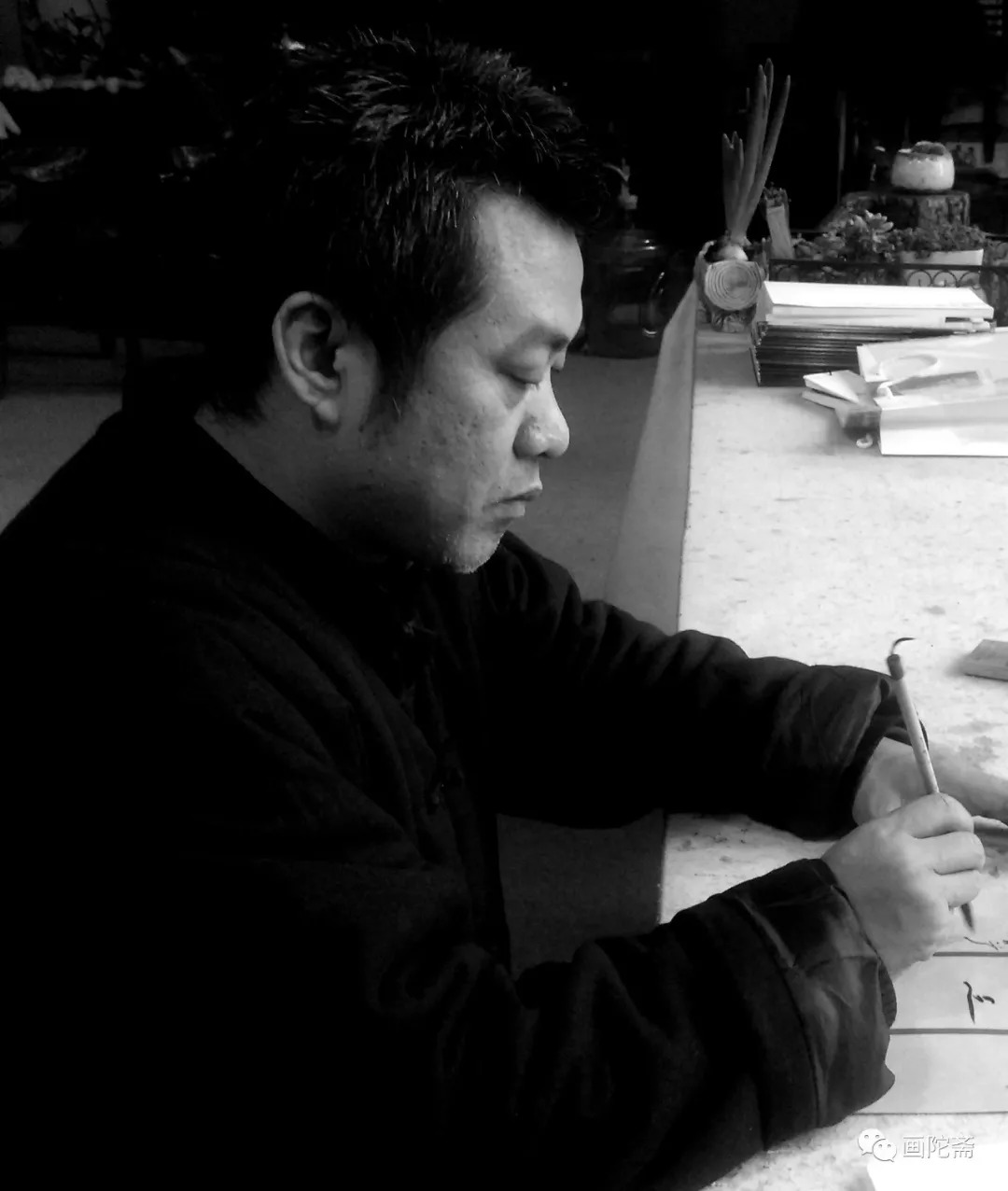 艾国山水画创作视频,艾国山水画工作室