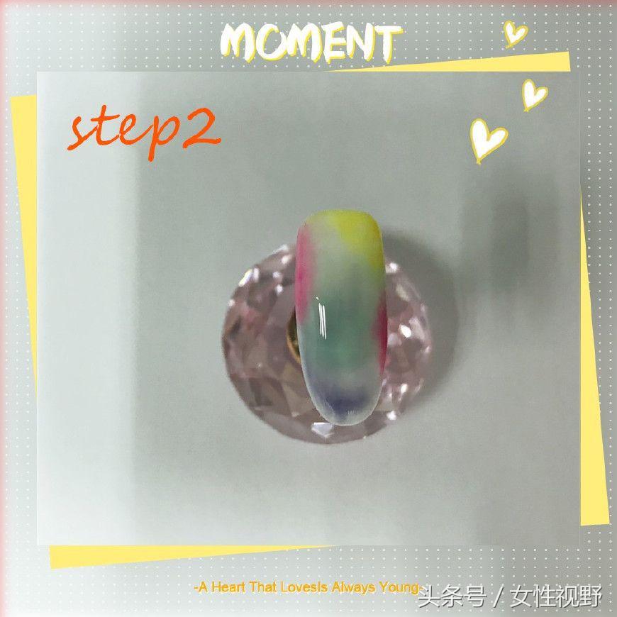 波光粼粼的春日美甲教程,毛衣纹美甲教程