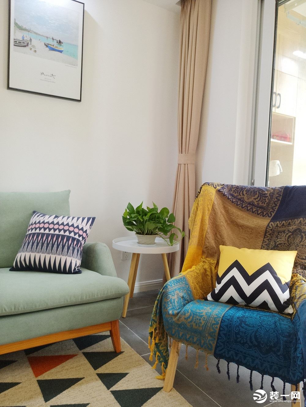 苏州华润橡树湾，107平两层小复式北欧风装修，带有秋天的味道~