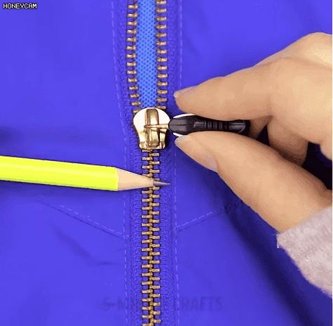 吸管修复拉链的方法,拉链坏了怎样用吸管维修