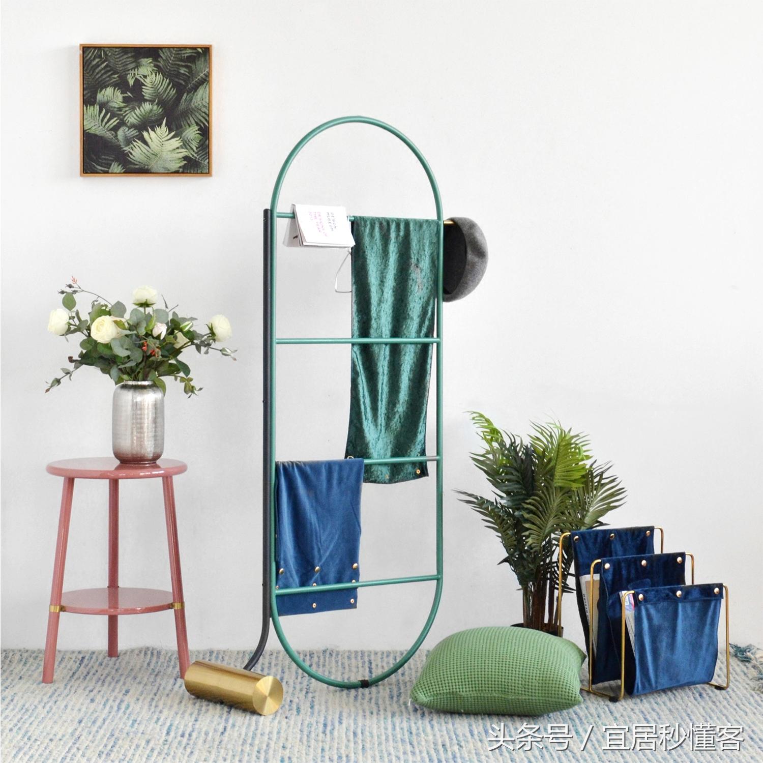 可移动衣帽架落地卧室网红款1.2米,衣帽架小户型设计
