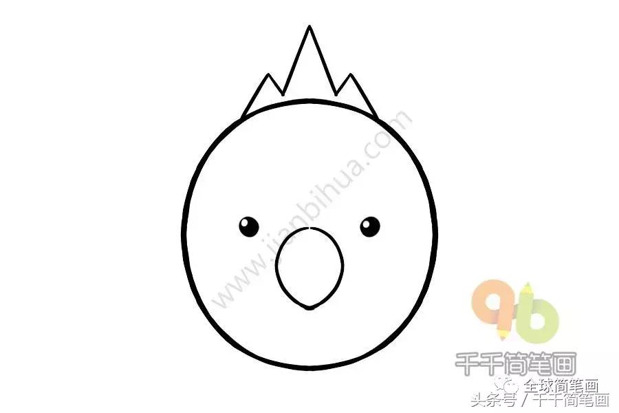 儿童简笔画入门动物0-3岁最简单的,圆形动物简笔画