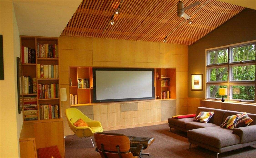 长方形客厅沙发储物柜设计效果图,客厅靠墙柜子储物柜宽1.2米暖白色