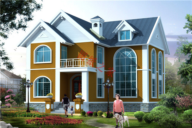 50套农村两层别墅效果图,十款经典农村二层半别墅效果图