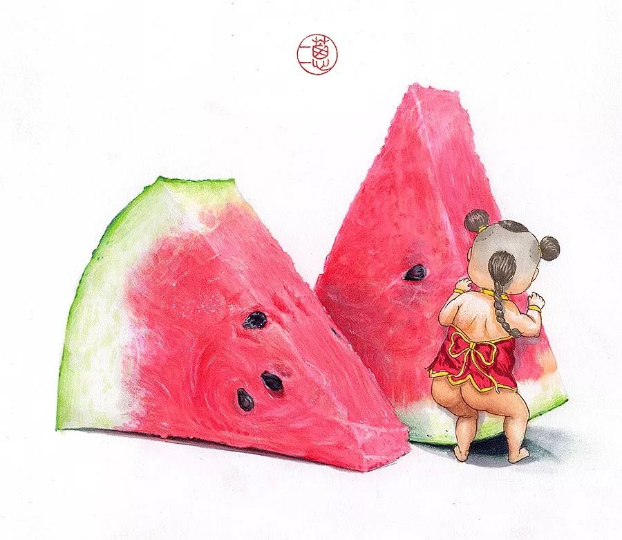 拥有800万超高人气,看看这位大神,是如何用水溶彩……