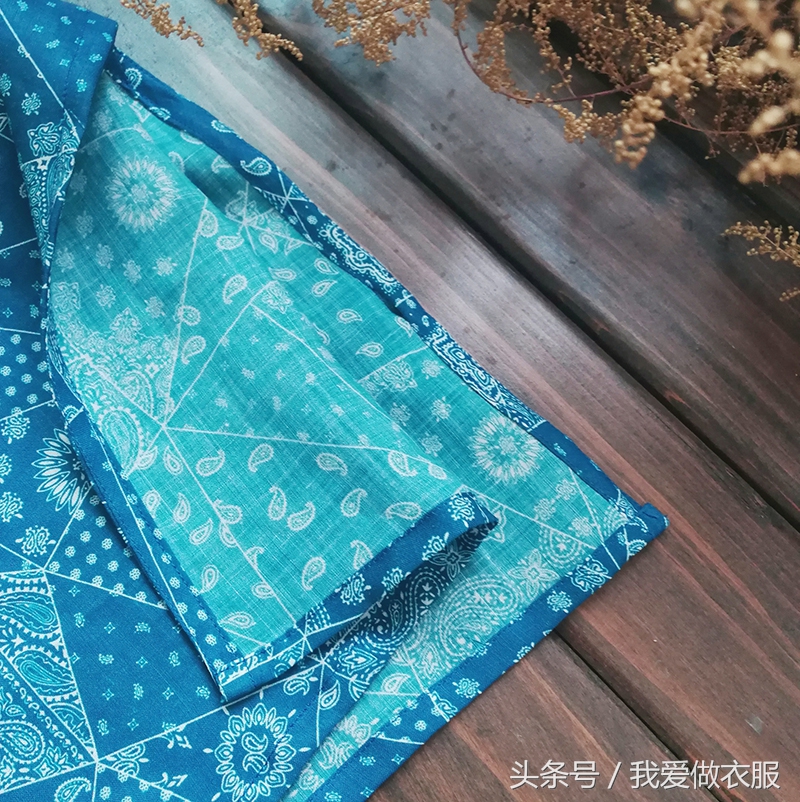 苎麻复古上衣裁剪教程,苎麻复古斜襟的裁剪及缝纫