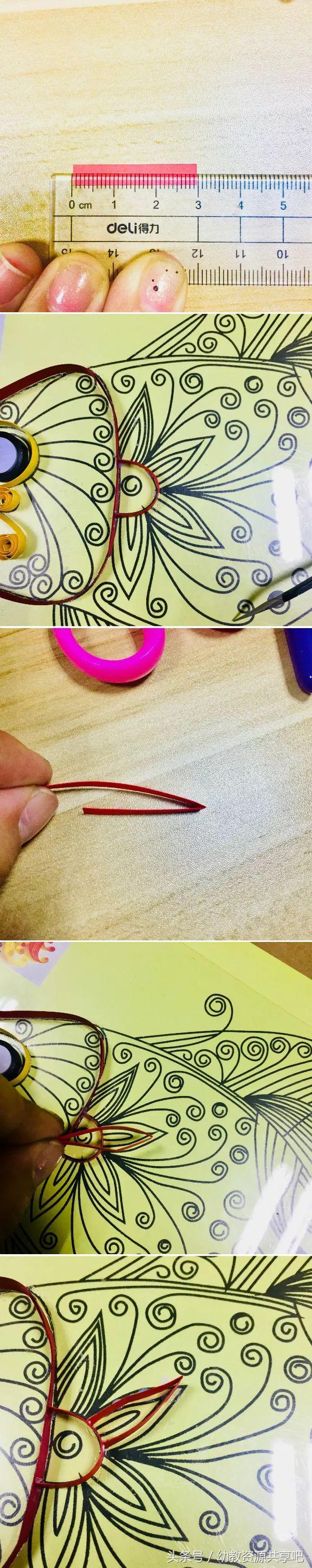 衍纸基础卷法教程衍纸版,基础衍纸作品及教程