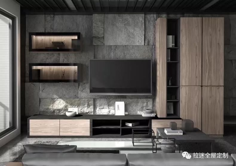 简约现代的定制电视柜，魅力简直无法阻挡