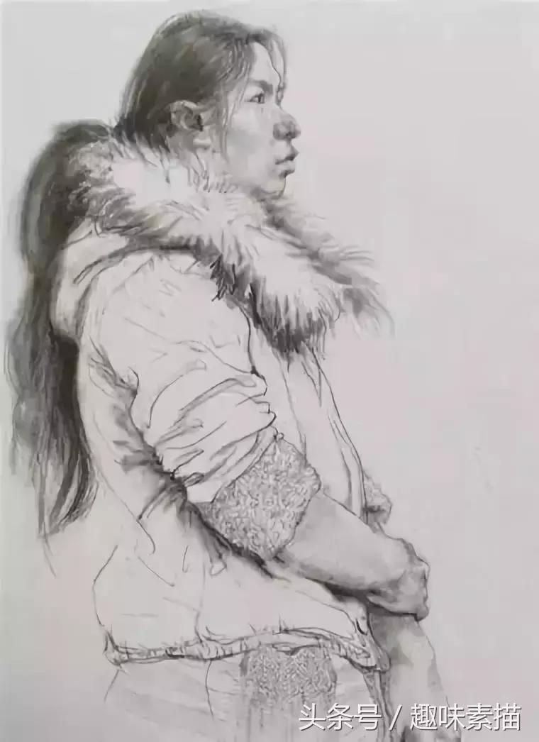 清华美院素描高分卷赏评,清华美院临摹千里江山图