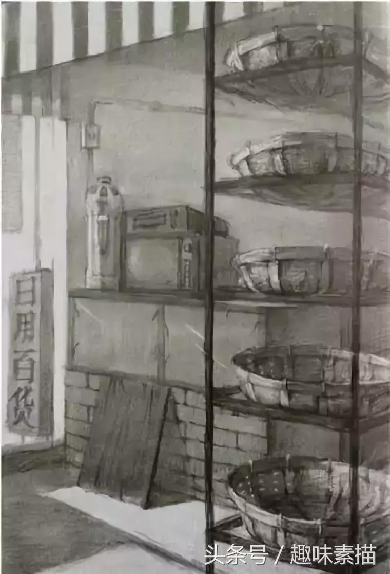 清华美院素描高分卷赏评,清华美院临摹千里江山图