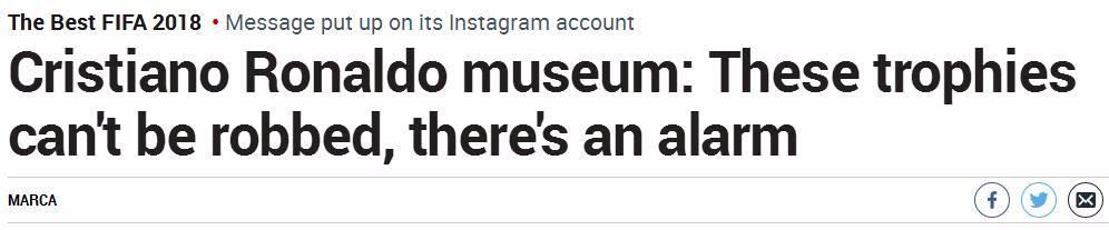 c罗采访时嘲讽布冯,c罗获得fifa奖杯