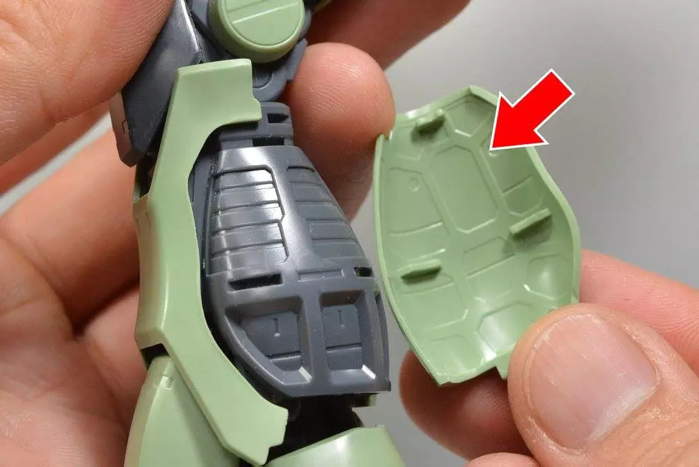 扎古模型拼装过程,高达模型旧化教程