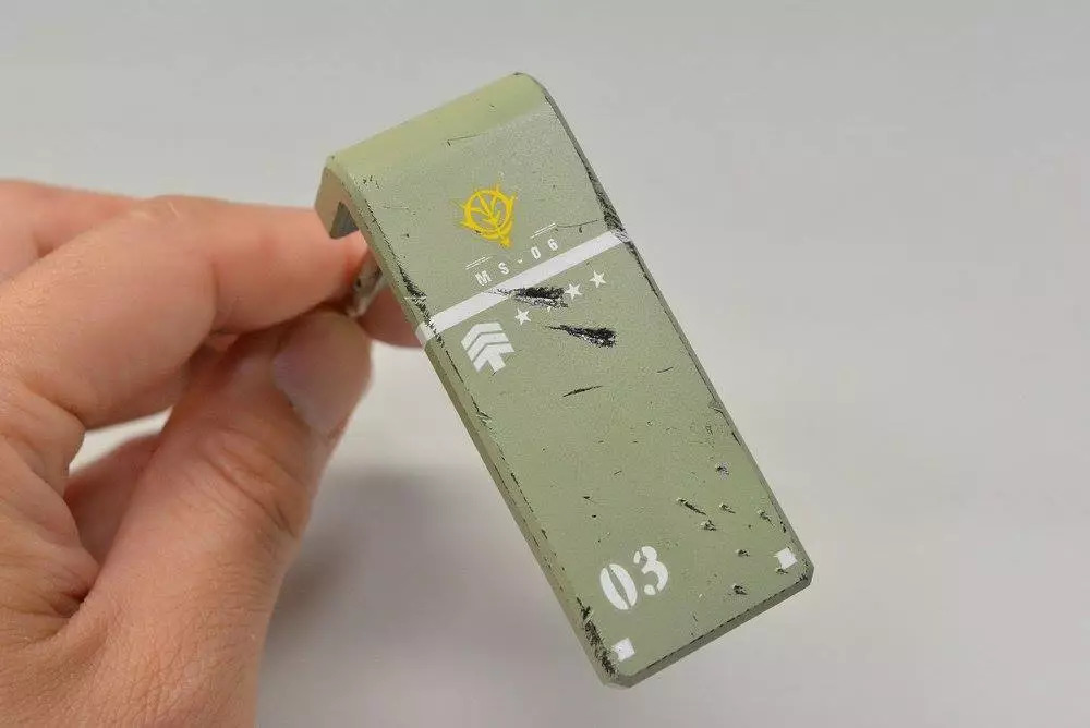 扎古模型拼装过程,高达模型旧化教程