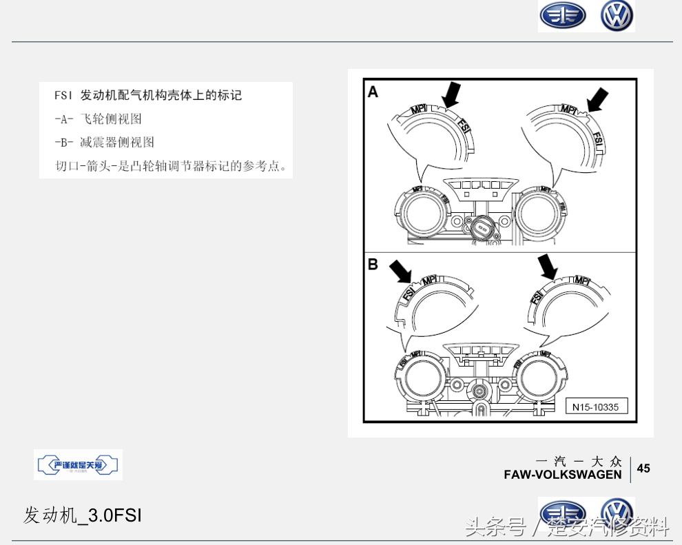 迈腾三代正时链条正确安装方法,迈腾3.0v6发动机正时链条怎么拆