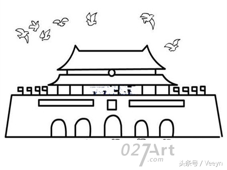 国庆节手抄报万能边框高质量,国庆节手抄报插图黑白模板