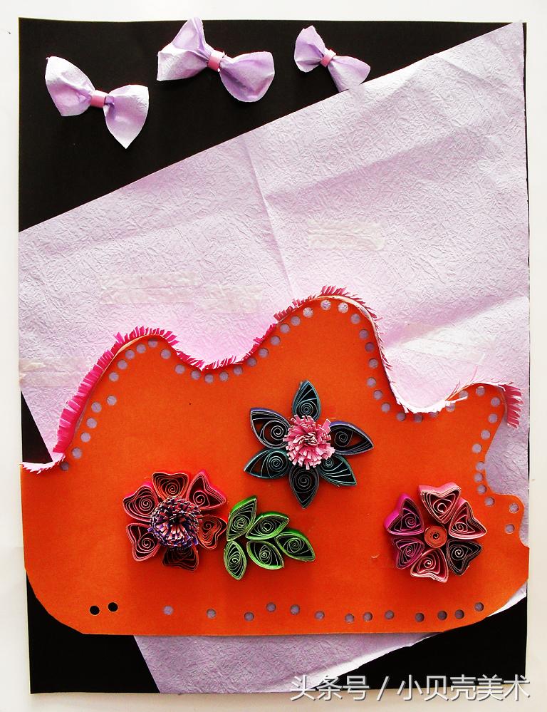 衍纸美术创意作品,衍纸艺术儿童作品