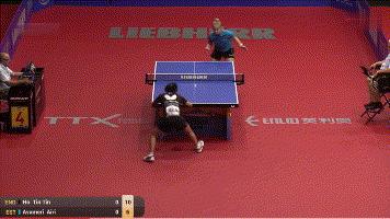 霍婷婷直板打法视频,国内打直板生胶最好的女选手之一