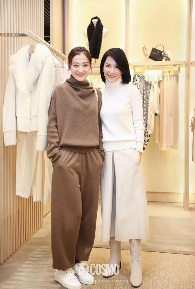 俞飞鸿红色西服,俞飞鸿毛衣穿搭