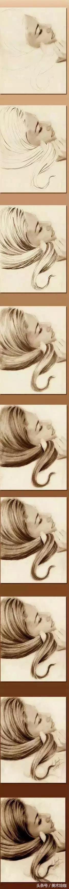 手把手教你画头发,如何三步学会画头发