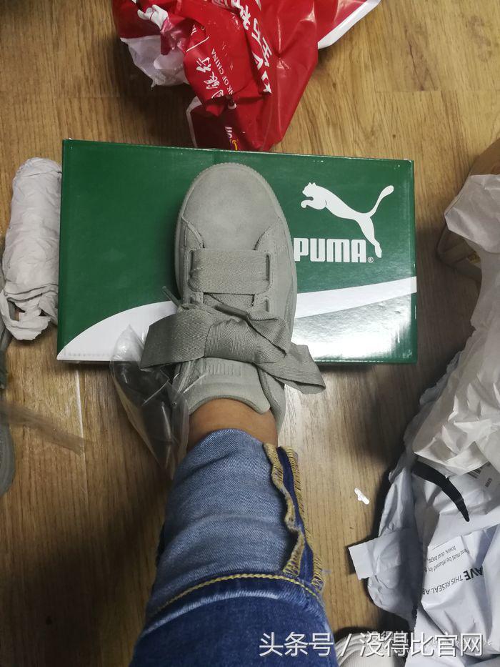 买的puma鞋掉色严重,蝴蝶结puma鞋皮