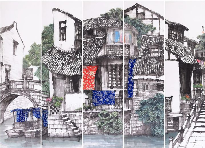 曹天舒水墨画欣赏,曹天舒水墨作品