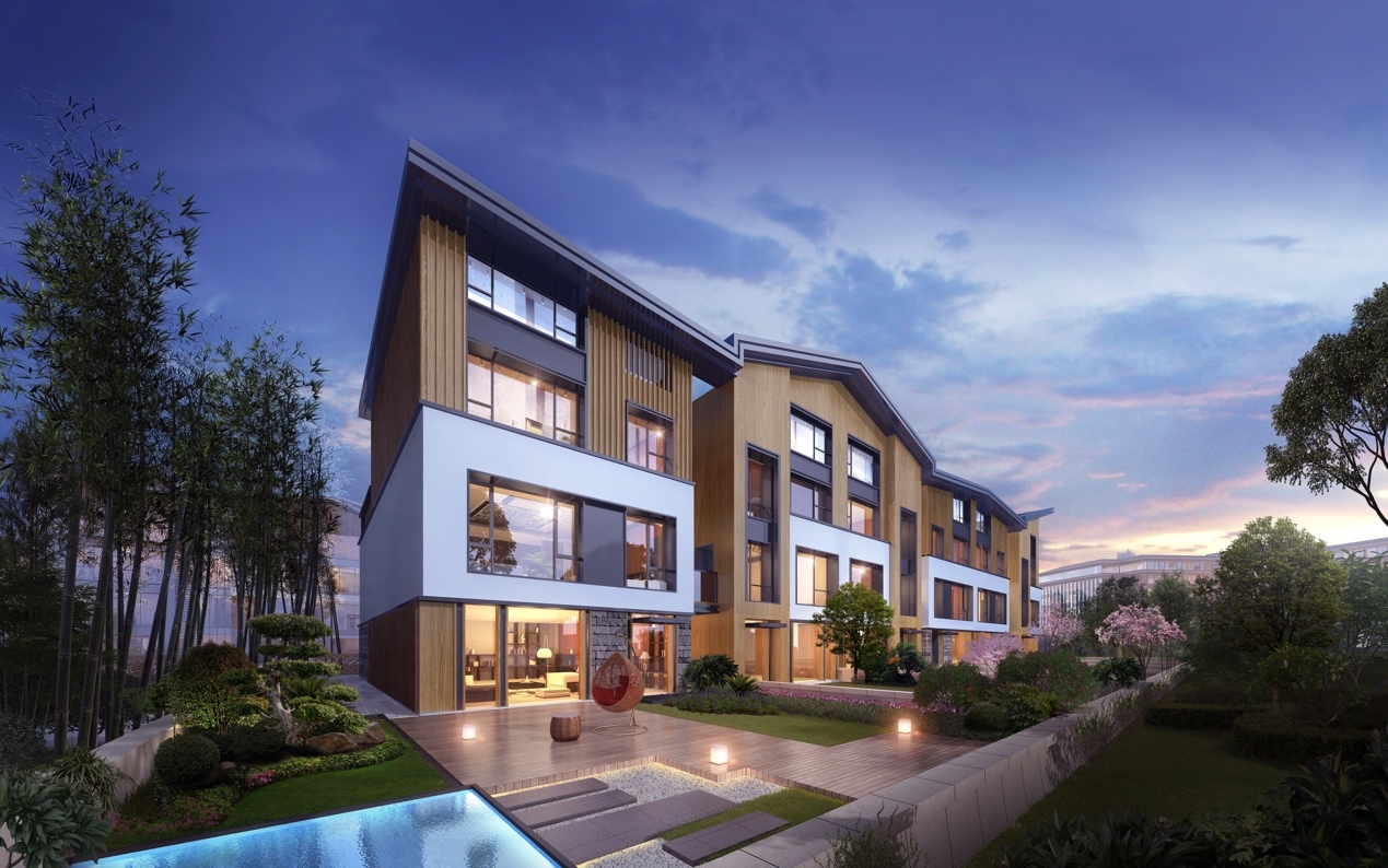 与蕴初园为邻，金沙城“西府系”墅居作品雏形初现