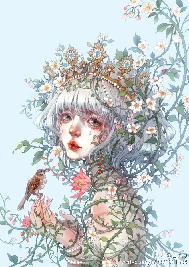 特别惊艳的古风美人画稿,惊艳古风美人手绘