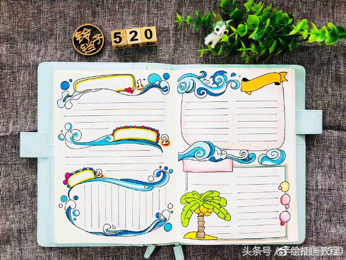 用手帐做的手抄报简单又漂亮,夏天手帐手抄报怎么画