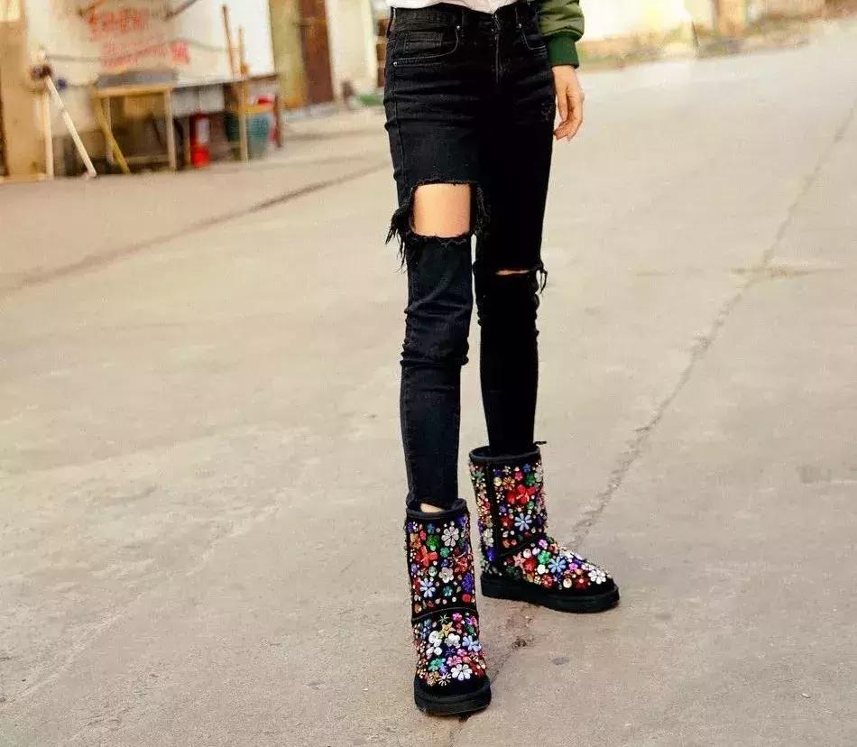 显腿瘦显腿直的靴子,显腿瘦的长筒靴子