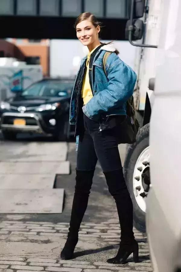 显腿瘦显腿直的靴子,显腿瘦的长筒靴子