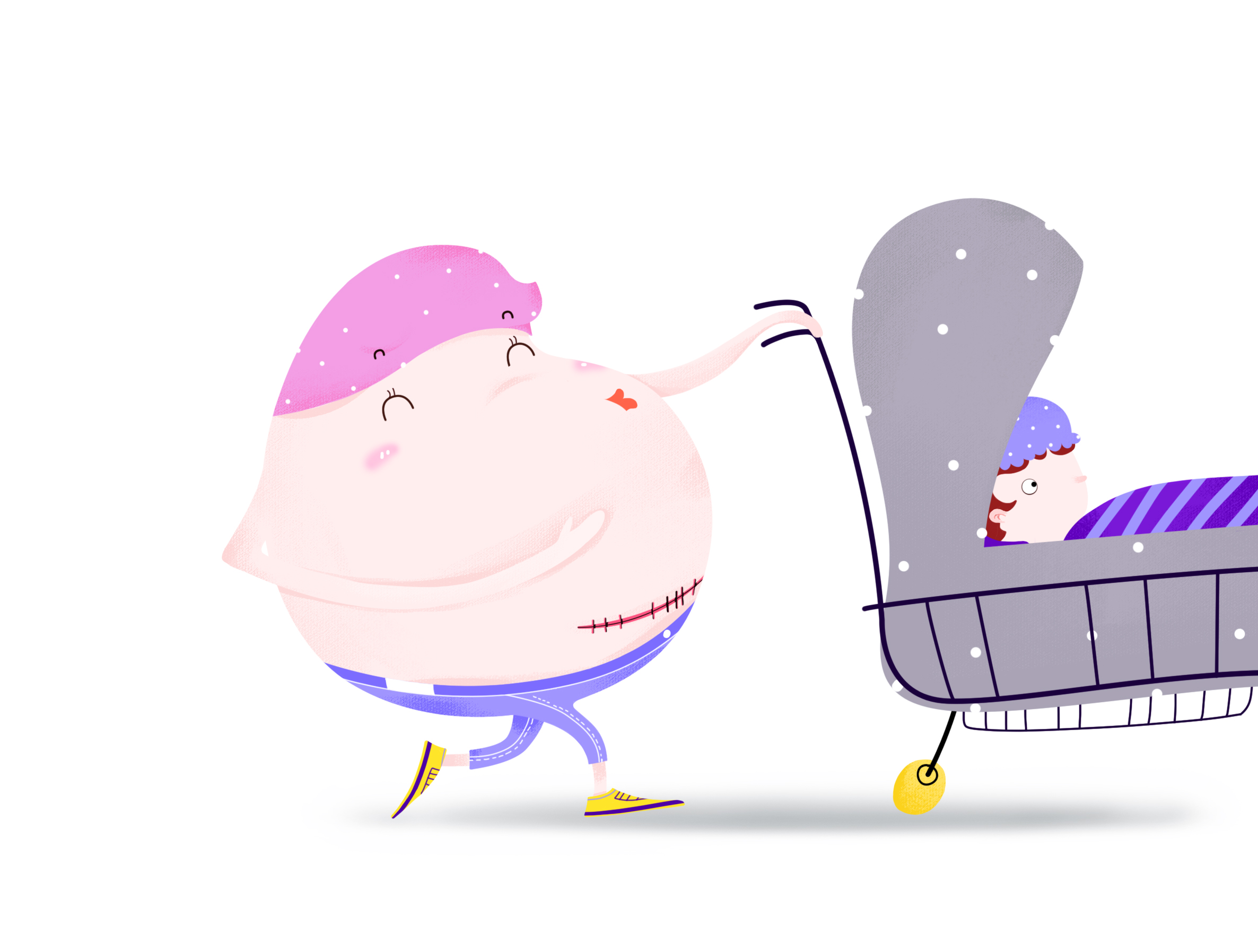 剖宫产科普漫画版,无痛分娩科普画