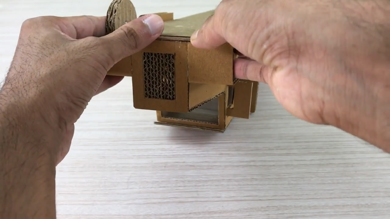 用纸板制作卡车模型解放j6p,用纸板制作斯堪尼亚卡车车头模型