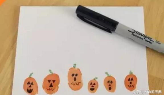 万圣节南瓜幼儿黏土手工,万圣节南瓜图片手工制作