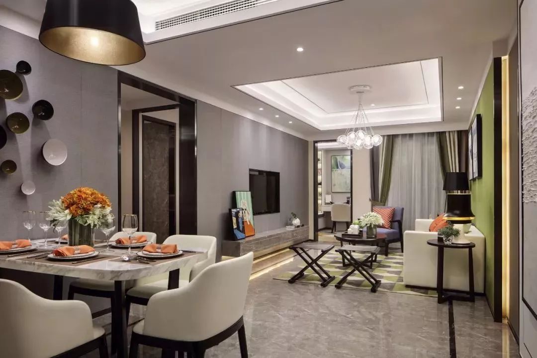 灰色哑光地砖800*800铺贴效果,暖灰色地砖装修效果图现代简约