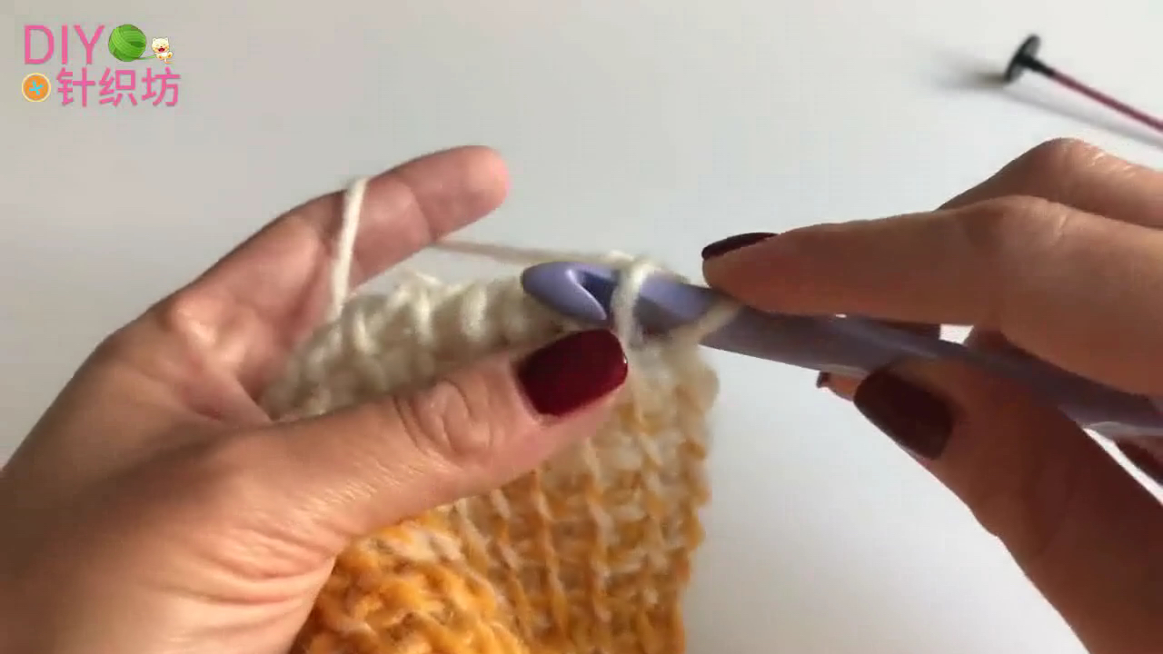 渔网三角围巾钩针教程,钩针编织三角围巾视频教程