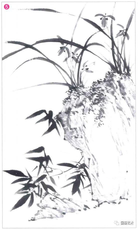 写意兰花的基本画法视频,写意兰花的画法技法视频