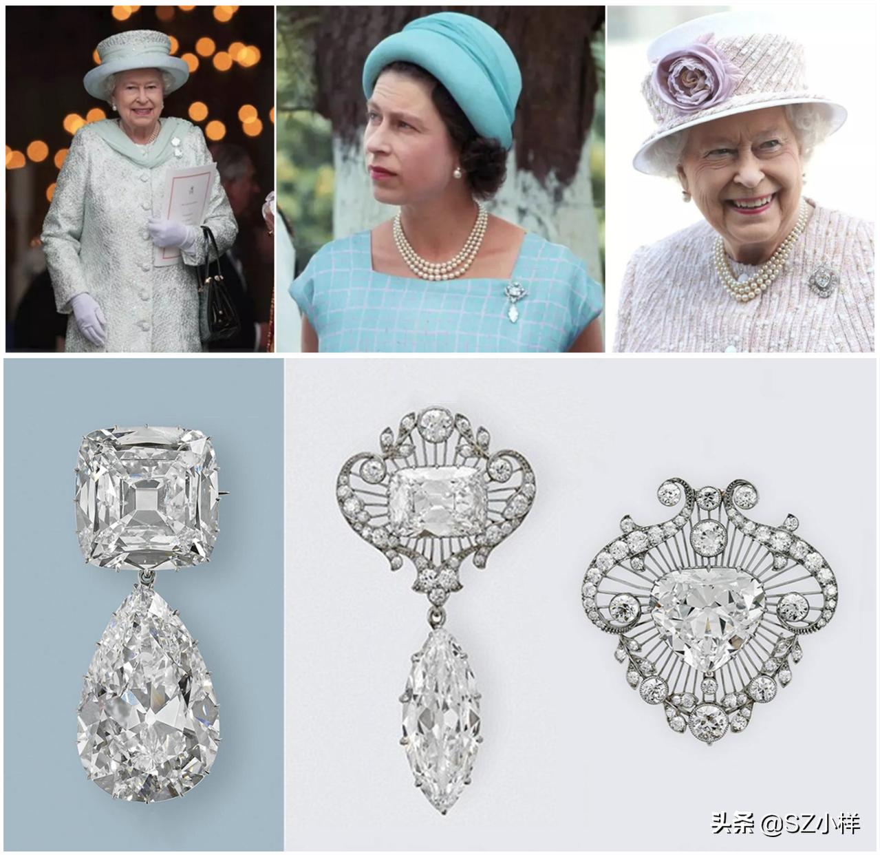 英国女王多奢侈,英国女王佩戴珠宝来源图