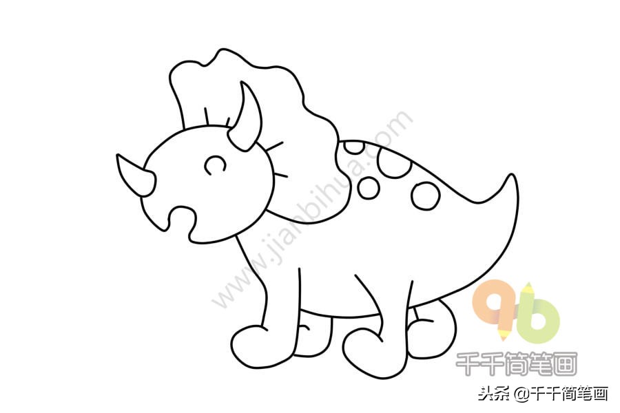 简笔画100个恐龙9-10岁,儿童简笔画恐龙大全简单又漂亮