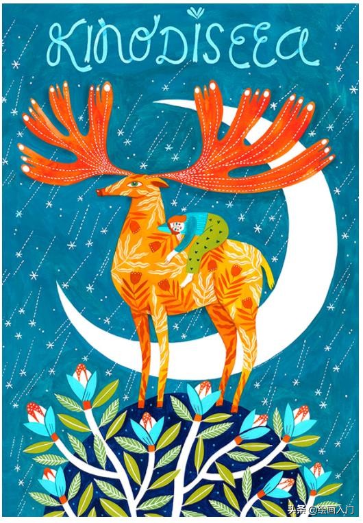 簸箕画民族风绘画图片,中国风元素的绘画